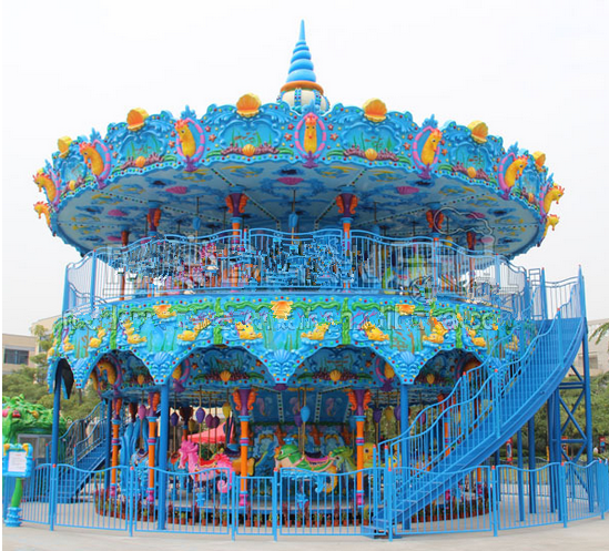 double deck carousel ride for sale