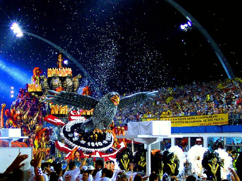 Carnival parade in Sao Paulo