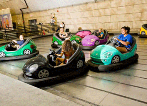 Funfair bumper car rides