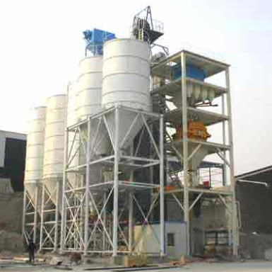 Stairs type dry mortar production machine