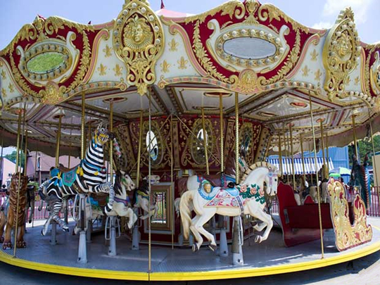 grand carousel with over-size