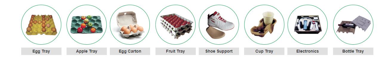 End Products of A Pulp Molding Production Line