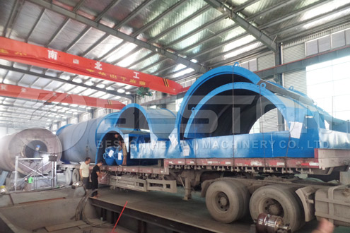 Shipment of Beston Tire Pyrolysis Oil Plant