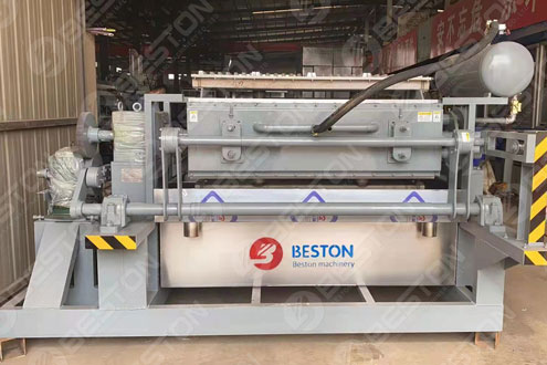 BTF4-4 Beston Egg Tray Making Machine Shipped to Iraq