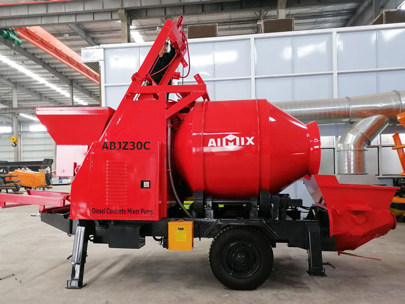 ABJZ30C diesel cement mixer pump exported to Malaysia